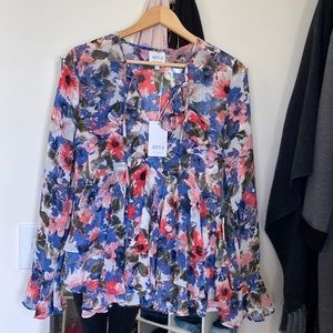 NWT Miss Los Angeles multicolored Alicia Top